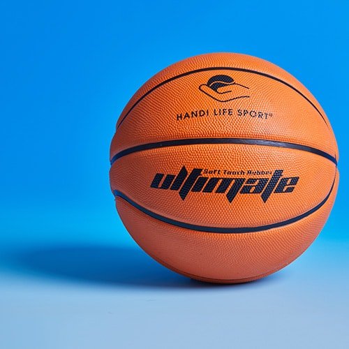 Orange Bell Basketball with a blue background