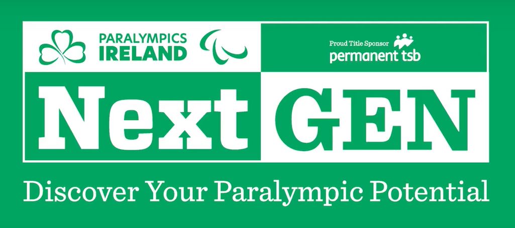 Paralympics Ireland Next Gen logo with the text "discover your Paralympic potential" underneath